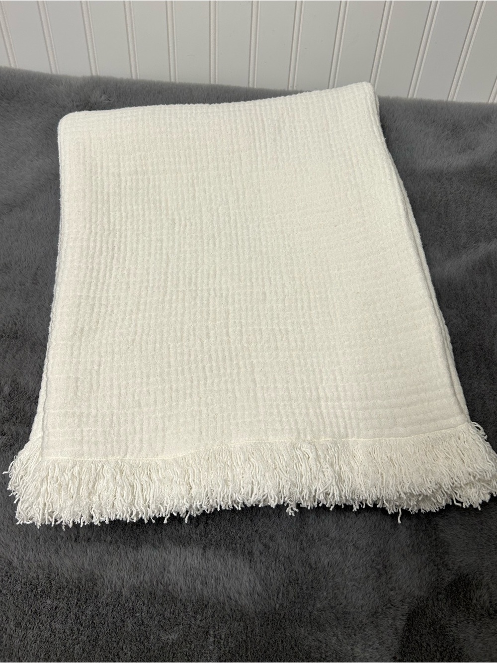 Pottery Barn cloud gauze throw